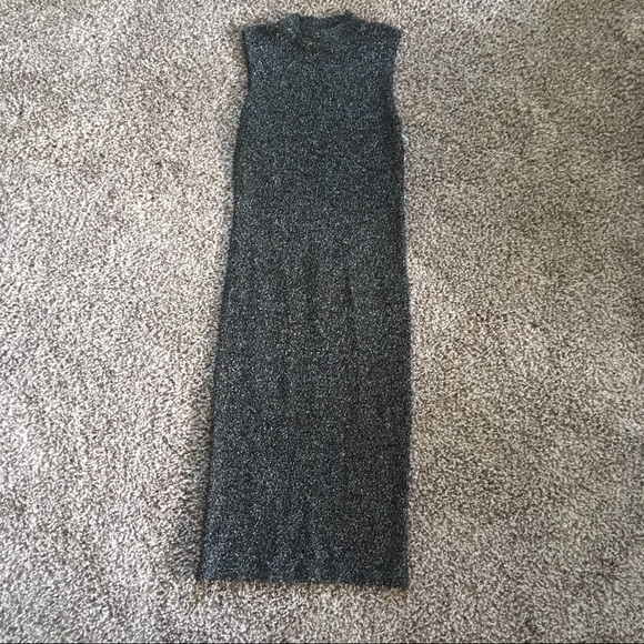 Black & Silver Midi Dress - Picture 2 of 6